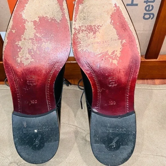 Giorgio Brutini Leather Brogue Cap Toe Oxfords. - Picture 5 of 14